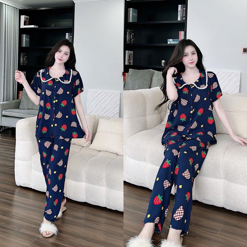 Bộ đồ bầu và sau sinh áo cộc quần dài chất ton lanh mềm mịn mát Free size 45-70kg (1m50-1m65) Dành cho mẹ bầu