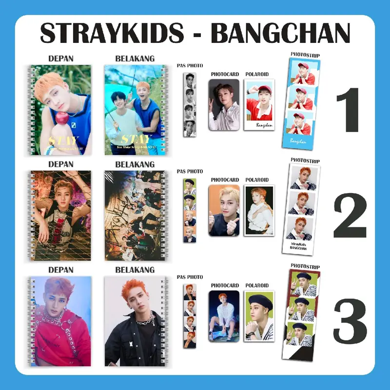 PAKET NOTEBOOK STRAY KIDS FREE BOX+BUBBLE 4