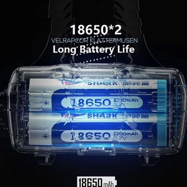 SmilingShark-Đèn Đội Đầu Ánh Sáng Vàng XHP70, Đèn Pin Led Sạc USB 18650, Cảm Biến Siêu Sáng, Đèn Pha Có Thể Thu Phóng Ngoài Trời, Đi Bộ Đường Dài, Cắm Trại, Đèn Sinh Tồn Khẩn Cấp Đa Chức Năng, K225 7