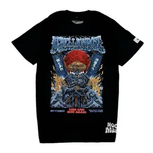 KAOS T-Shirt BAND REBELLION ROSE-RISE AND RISE AGAIN   Bahan 100% premium Cotton Combed 24s tebal nyaman lembut aden kaos dewasa pria/wanita