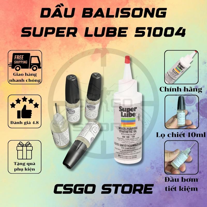 Dầu SuperLube 51004 thể tích 10ml bôi trơn, bảo dưỡng ốc balisong, các phụ tùng kim loại khác tại Csgo Store
