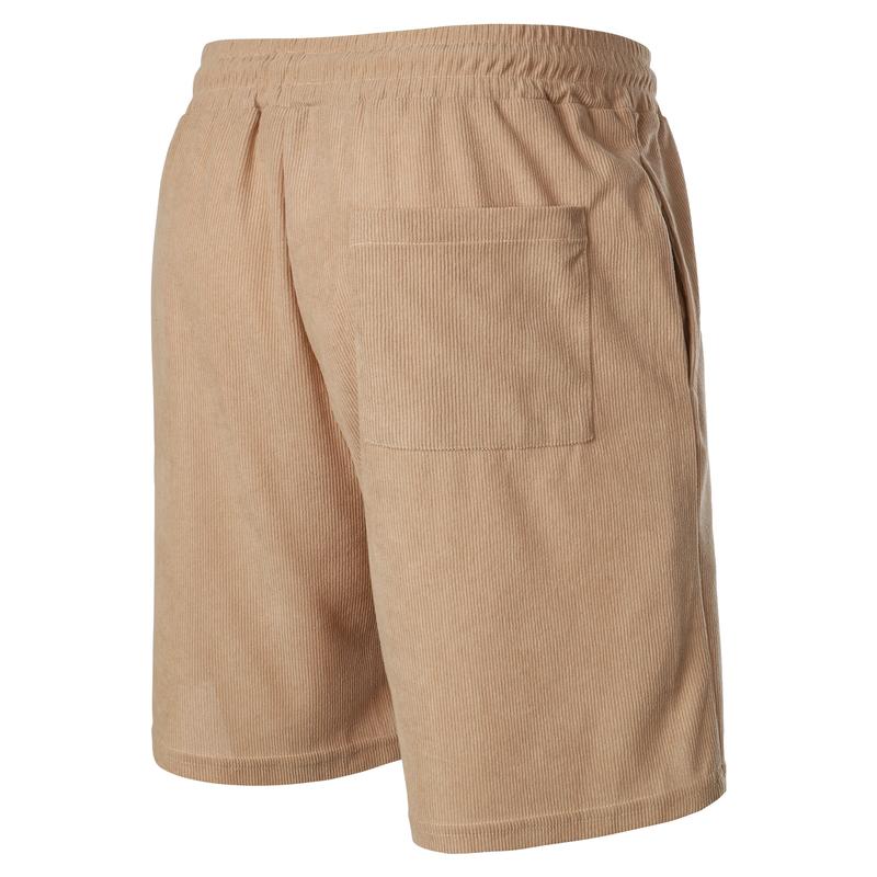 Product Introduction of 2025 Summer new solid color lace-up sweatpants corduroy simple quarter shorts men's shorts casual pants spot selu  ar  kargo mens  jeans 4