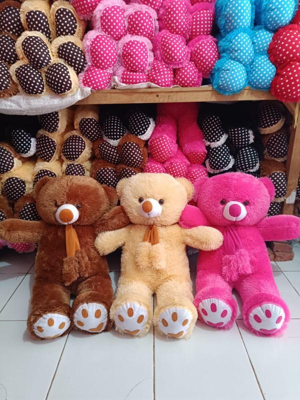 Product Introduction of boneka teddy bear syal telapak 75cm 1