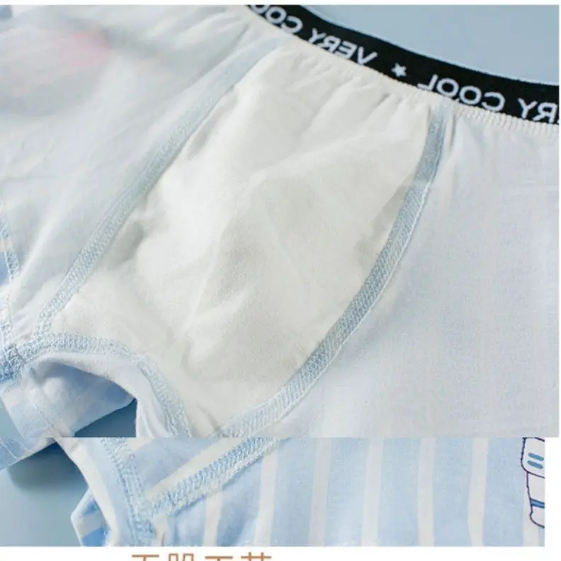 Combo 4 chíp đùi bé trai chất cotton cho học sinh từ 9-42kg 5