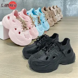 SAROMON Sepatu anak-anak Korea terbaru sepatu olahraga sepatu tebal atasan tinggi sepatu olahraga sandal anak-anak ringan dan lembut