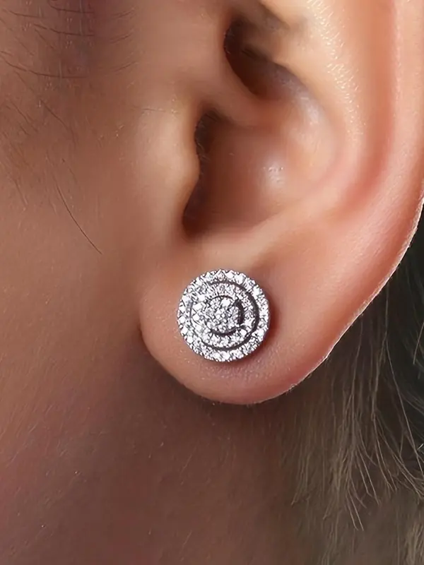 Zircon Decorated  Earrings, Fashionable Earrings for Women & Men, Trendy All-match & Exquisite Jewelry for Birthday Gift 0
