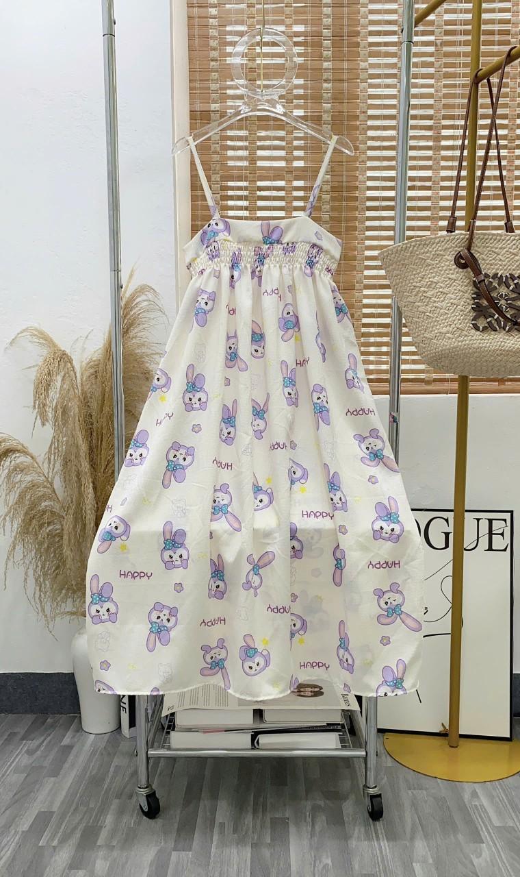 Product Introduction of Đầm nữ hai dây hoạt hình dễ thương chất xốp form rộng 40_65kg (dây áo có tăng đơ chỉnh dây) 16