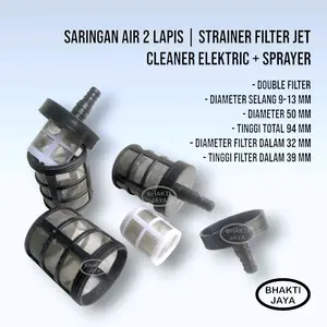 Saringan Air 2 Lapis | Strainer Filter Jet Cleaner Elektric + Sprayer | Double  | 9 - 13 mm