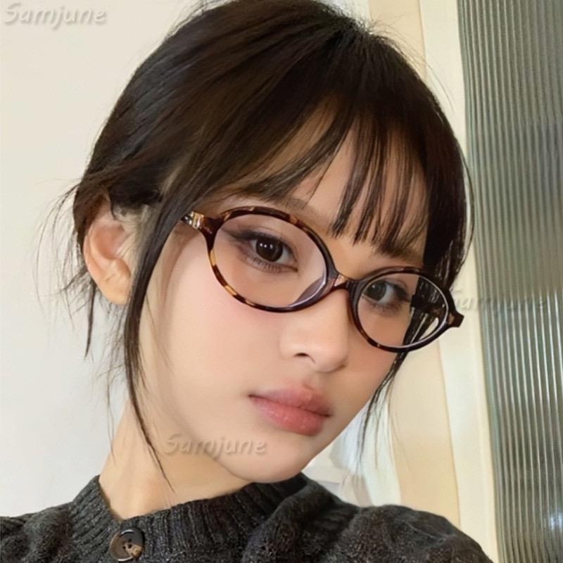 CH96 Gọng kính oval style Geekchic hottrend (Hàng Cao Cấp chuẩn màu da beo tặng kèm hộp da) 6