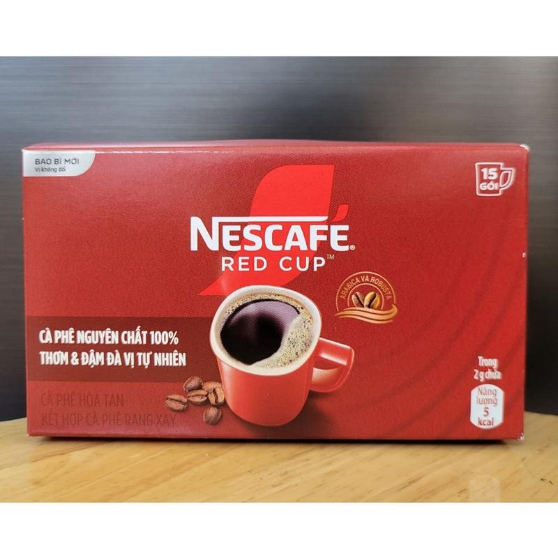  NESCAFE - hộp RED CUP 30gr   15 gói - CÀ PHÊ HÒA TAN   thá¡ LAN   NESTLE Red Cup Coffee 