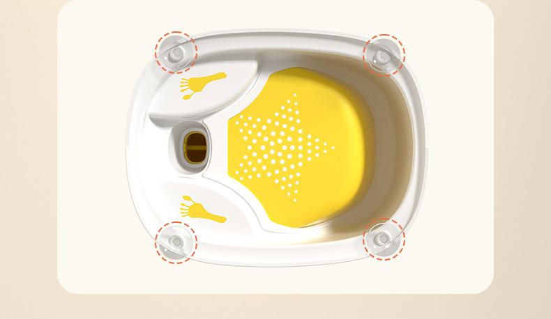 Product Introduction of Tempat Duduk Mandi Bayi, Bangku Mandi Tidak Licin Kanak-kanak, Kerusi Tab Mandi Baru Lahir Getah 9