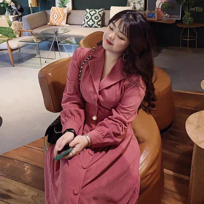 Product Introduction of Dress Korduroi Wanita Musim Gugur Gaya Korea Baru Desain Kerah Rok Panjang Manis Biru Merah Midi Putih Casual Gaun Retro Sifon Pendek Mini 17