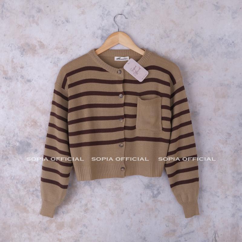 Elrumi Cardigan Knit - Kardigan Rajut Wanita Knitwear Atasan 5