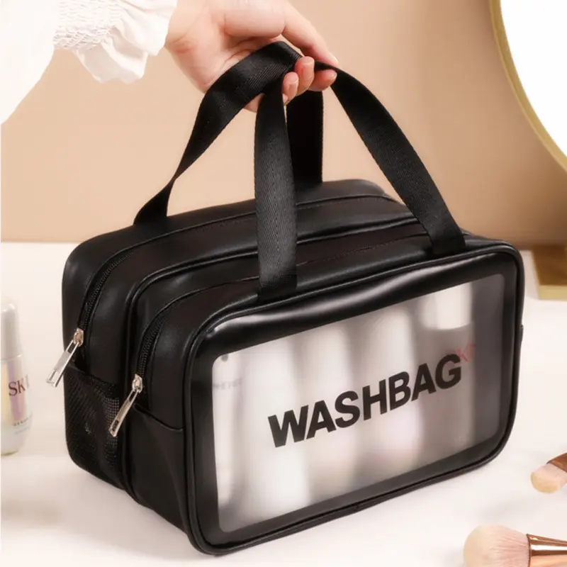 U-Living Washbag Double Layer Tas Make Up Kosmetik Tas Travel Organizer AO012 Wanita Cewek 5