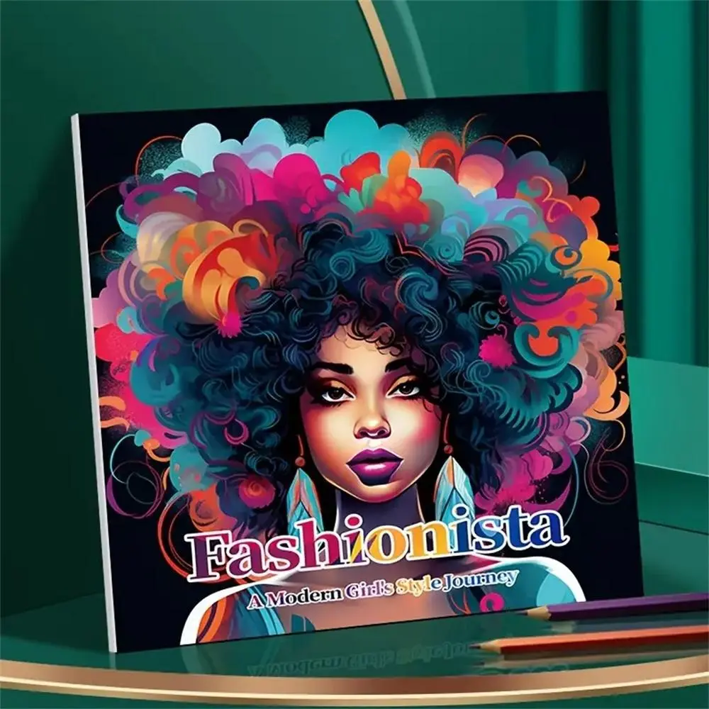 Art Coloring Book, 1 Count Fashionable Modern 22 Page Drawing Art Book without Pen, Gift for Birthday Party, Relieve Stress, Kill Time, Graffiti Painting