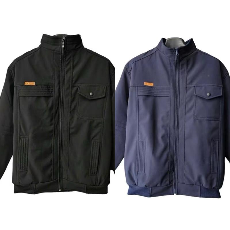 Áo Phao Lót Lông Tặng Bố Mùa đông Nam Đen  aokhoac nam Menswear Jean