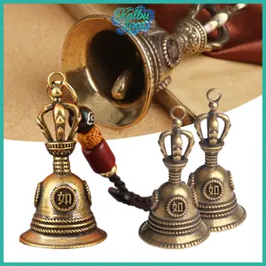 Gantungan Feng Shui Lonceng Kuningan Pembawa Hoki Untuk Aksesori Mobil Tas Furnitur Gantungan Kunci