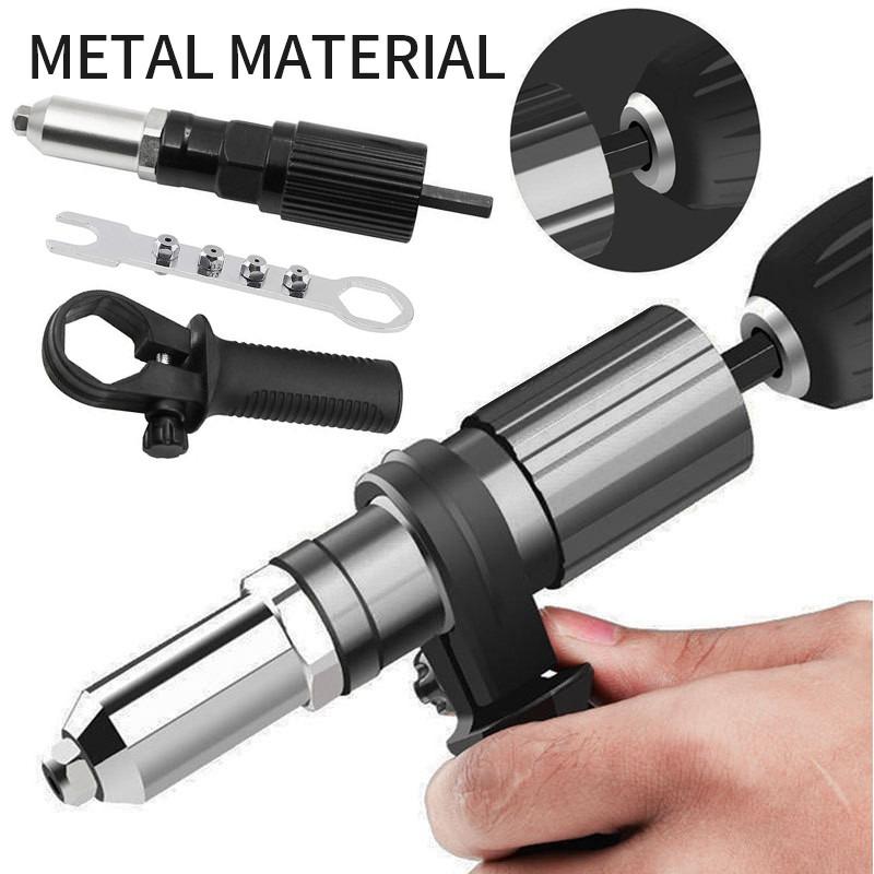 Electric Rivet Pull Riveting Converter Head Rotary Rivet Adapter ...