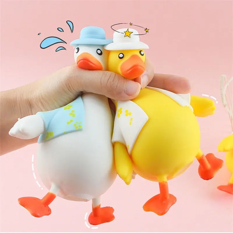 Đồ chơi bóp mềm dẻo squishy xả stress giảm căng thằng hình chú vịt dễ thương 0
