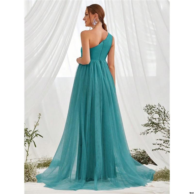 Dress with net overlay best sale