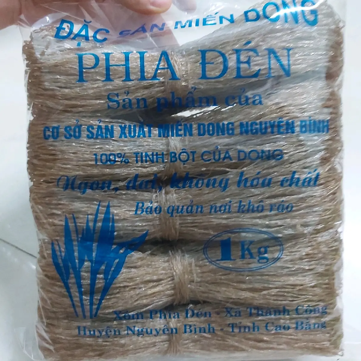 2kg Miến dong phia đén Cao Bằng + tặng 01 xiên nấm hương rừng Đặc sản Cao Bằng