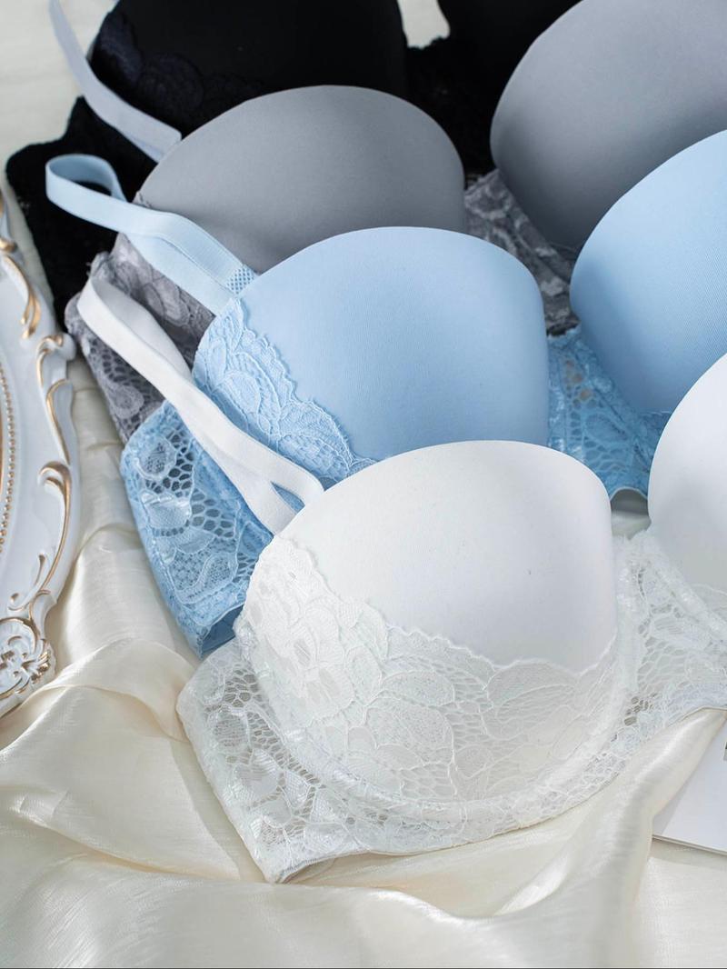 Product Introduction of Women's Floral Lace Push Up Bra, Comfortable Breathable Underwire Bra, Soft Lingerie for All Seasons 4
