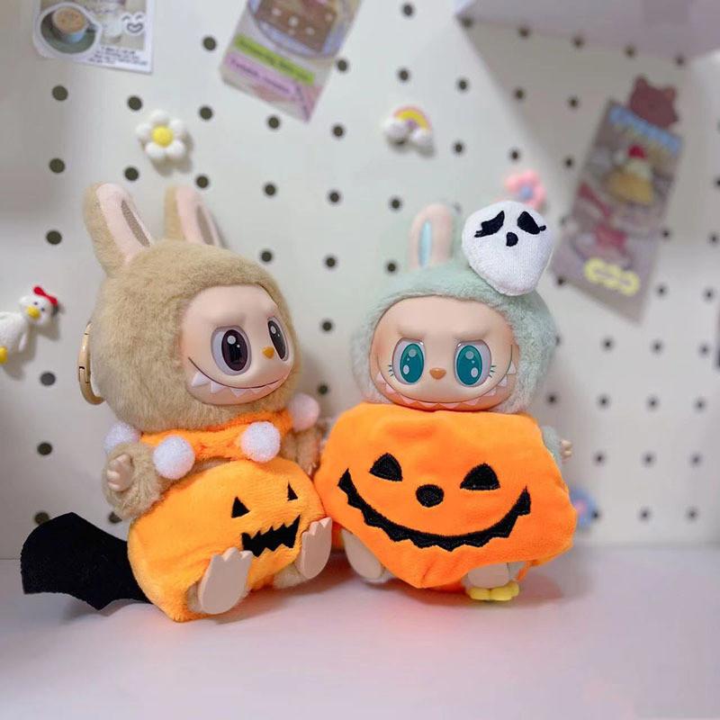 Product Introduction of Quần Áo Bí Ngô Halloween Labubu, TK, Thời Trang, Búp Bê, Quần Áo Bí Ngô Cánh Dơi Kèm Mũ, Phù Hợp Với 17cm Labubu 9