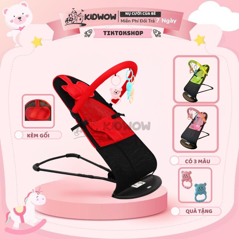 Ghế Rung Nhún Đa Năng Cho Bé Sơ Sinh Tặng Kèm Đồ Chơi Treo Nôi Xinh Xắn