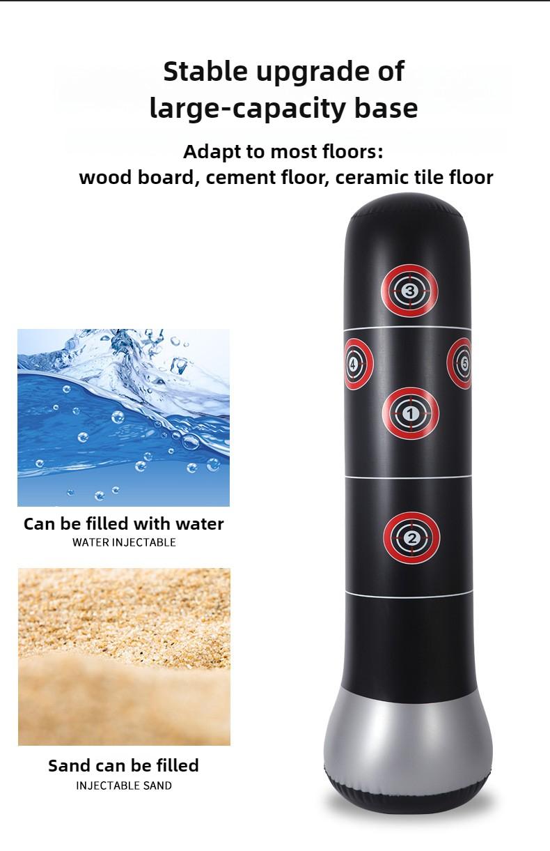 Product Introduction of Heavy-Duty Inflatable Punching Bag & Stress Relief Stand - Adult & Kids Fitness Bobble Head, Boxing Pillar for Exercise & Fun! 5