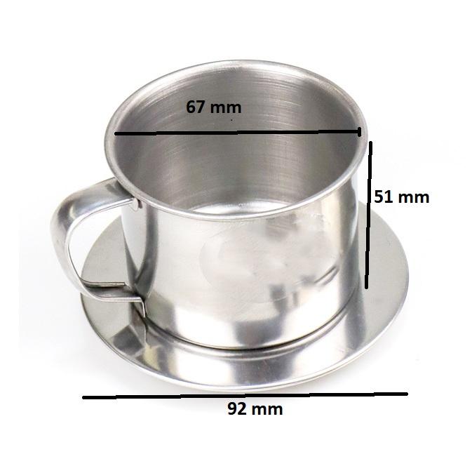 Vietnam Drip Coffee Filter Pot Saringan Kopi 8Q 180ml - LC1 - Silver 5