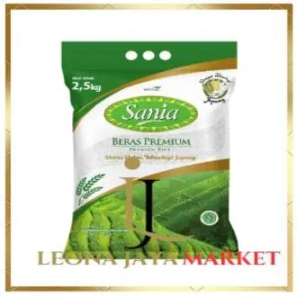 LJ MARKET BERAS SANIA 2,5 KILOGRAM (2.5 KG) BERAS KEMASAN KECIL BERAS MURAH PROMO BERAS KARUNG KECIL BERAS JEPANG BERAS SUSHI