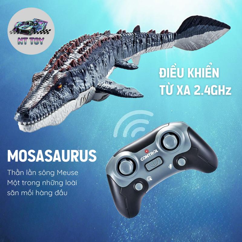 Product Introduction of [Mẫu Mới 2025] Đồ Chơi Khủng Long Mosasaurus Điều Khiển Từ Xa - Chống Nước, Bơi Trong Nước, Kích Thước 40*14.5*7.5cm 10