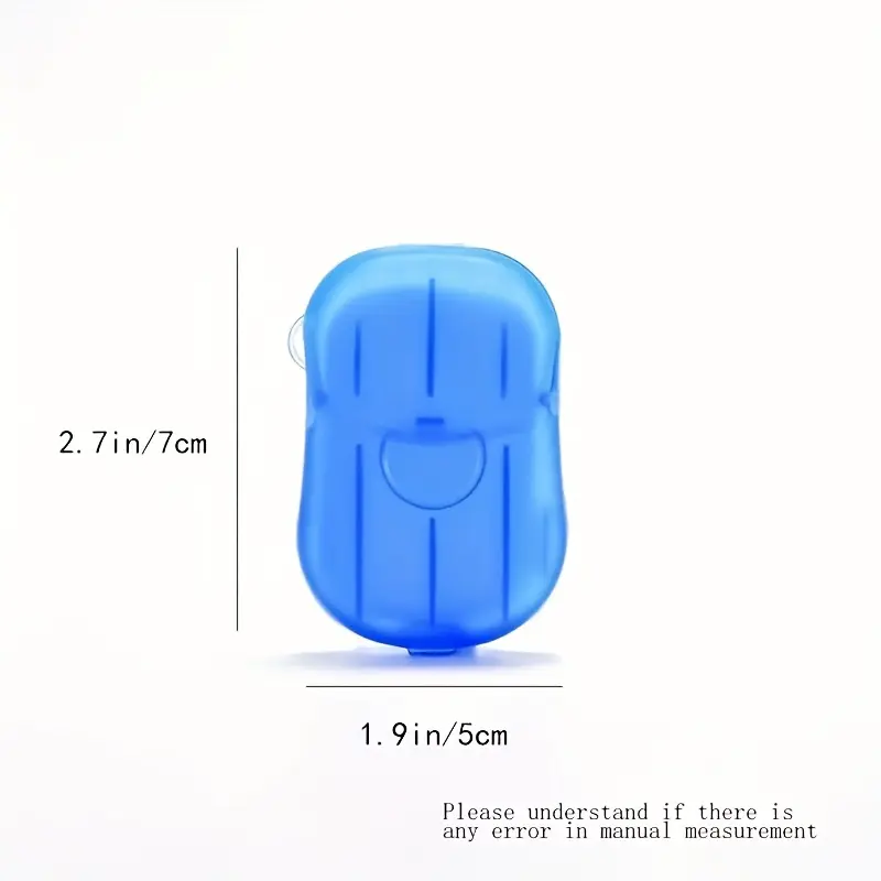 Xà phòng dùng một lần, 1 hộp / 4 hộp, Viên rửa tay Cầm Tay Đóng Hộp, Tấm xà phòng mini, Thích hợp cho du lịch 5