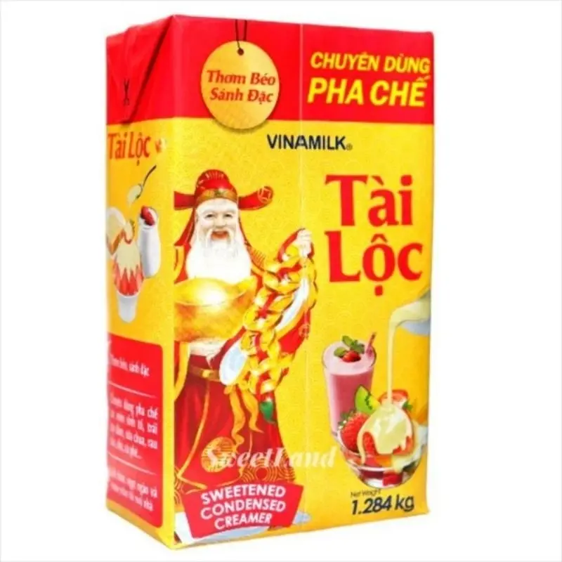Sữa Đặc Vinamilk Tài Lộc - Hộp 1.284 Kg, thơm béo sánh dặc