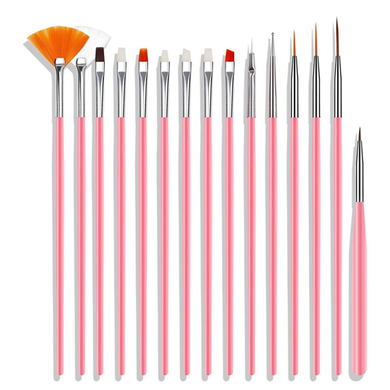Cọ Làm Móng Gel, 15 Cái / bộ, Cho Nghệ Thuật Làm Móng 4