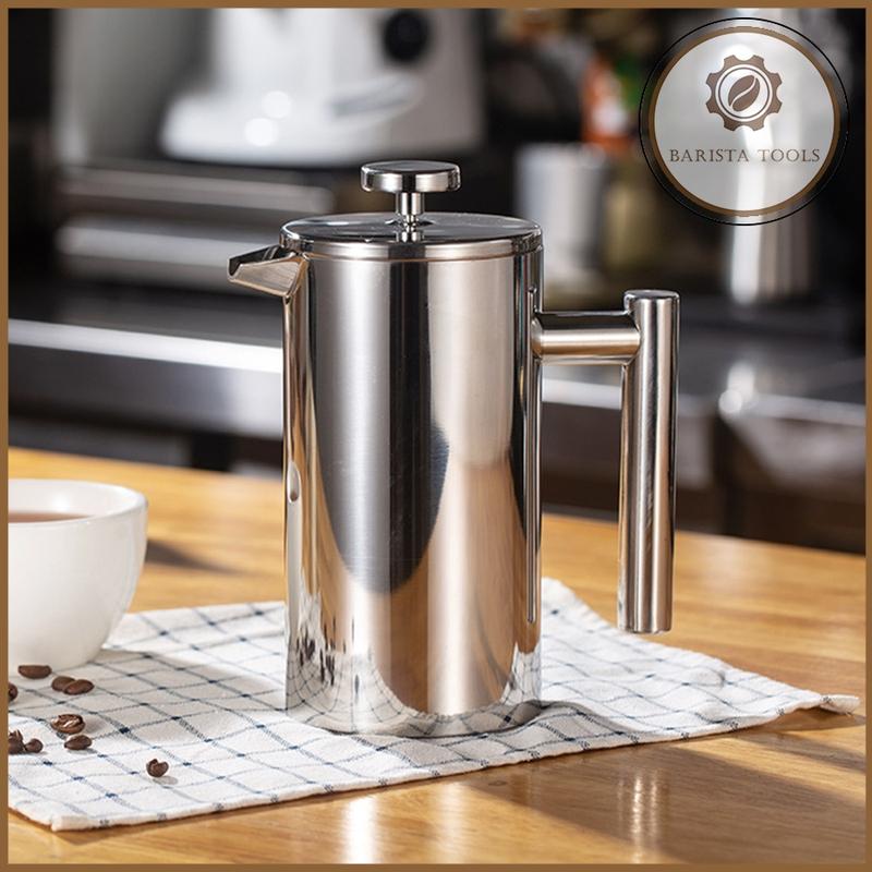 Bình pha cà phê kiểu Pháp French Press bằng thép không gỉ 0