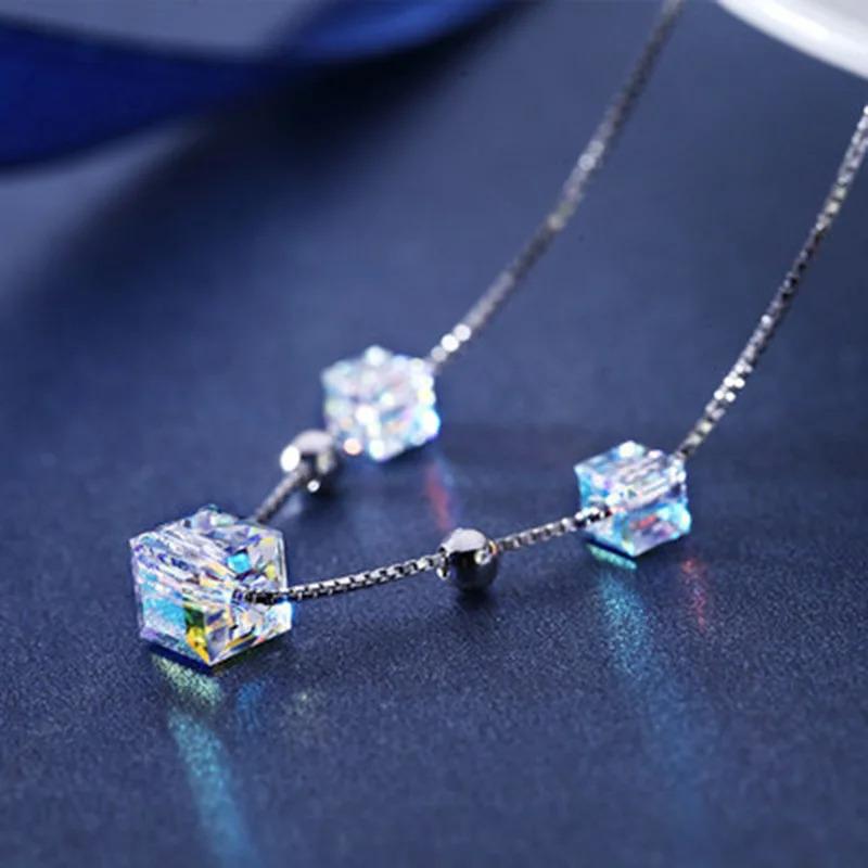 Product Introduction of 925 Refined Silver Bracelet Colorful Austrian Crystal Bracelet For Women 12