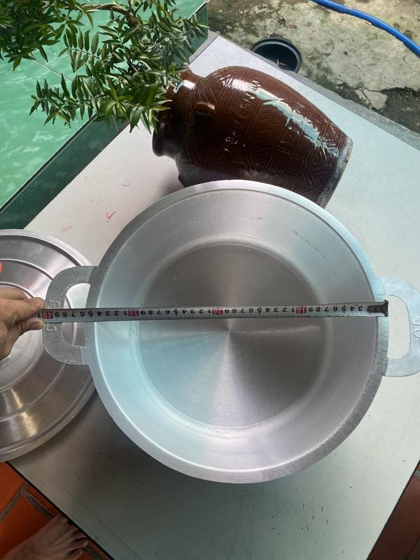 Nồi gang thái số 10 kích thước 36cm sâu lòng 14cm đúc nguyên khối nấu 3,5kg gạo, luộc gà, hầm thịt 3