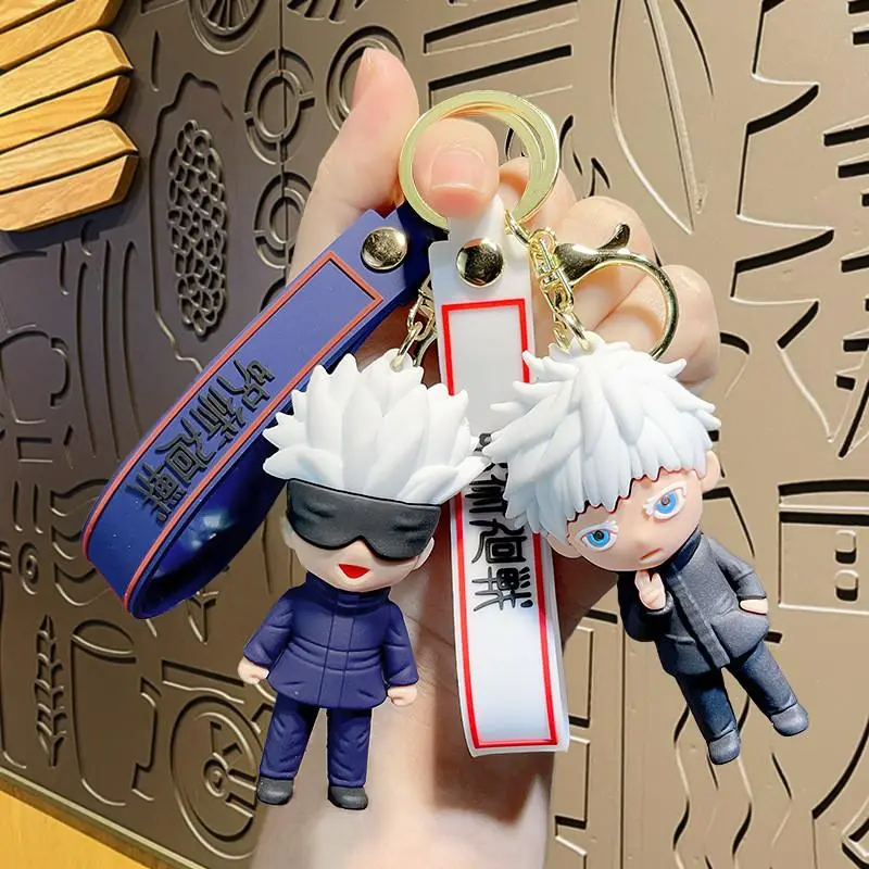 Gantungan Kunci Jujutsu Kaisen Gojo Itadori Megumi Gantungan Kunci Motor Mobil Tas Keychain 1