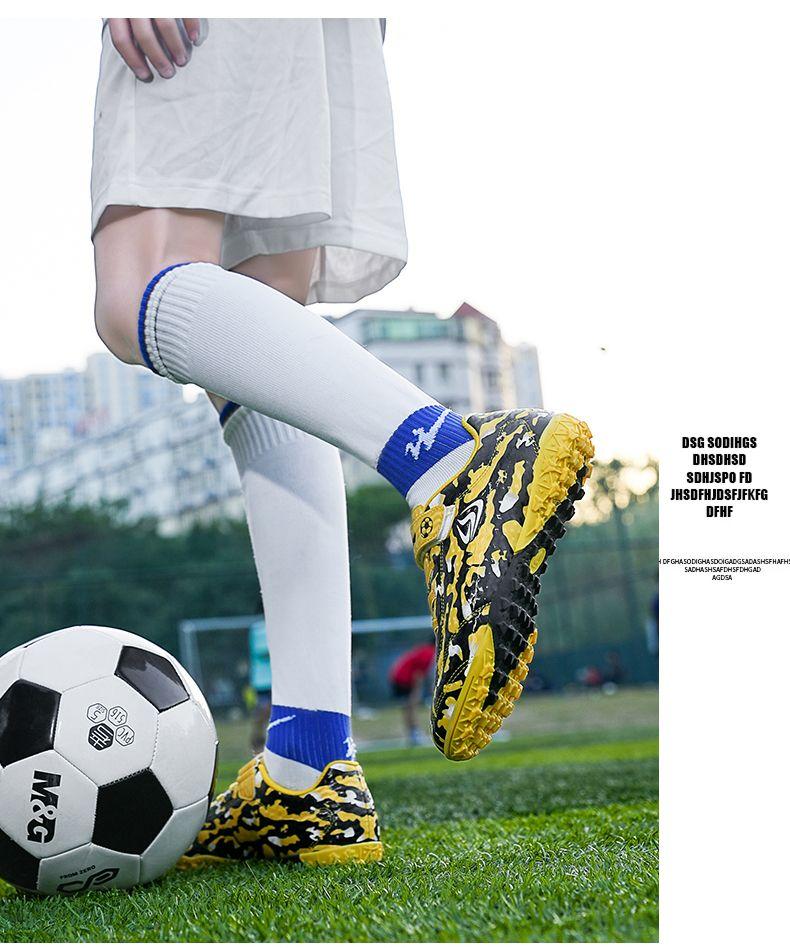 Product Introduction of Authentic Soccer Shoes Non-Slip Spike Children Boys Girls Youth Breathable Long Spike Wear-Resistant Elementary School Competition Sports Shoes Footwear 27
