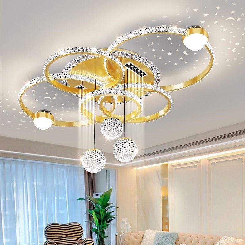 Mới Nhất 2025 Đèn LEd ốp Trần thế hệ mới trang trí Phóng Khách- Phòng Ngủ - kích thước 1m1 - có điều khiển từ xa acryl bảo hành của nhà sản xuất