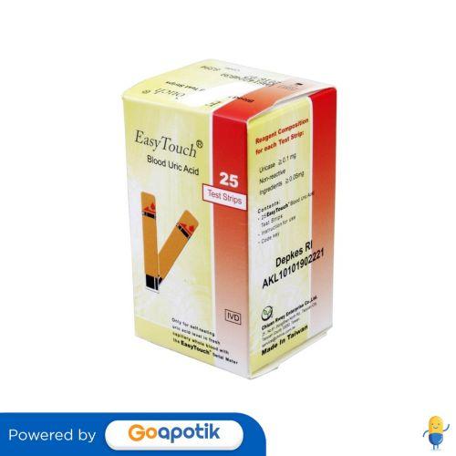 Gambar EASY TOUCH URIC ACID TEST STRIP BOX 25 PCS dari Apotek Kebo Iwa by GoApotik Kota Denpasar Tokopedia
