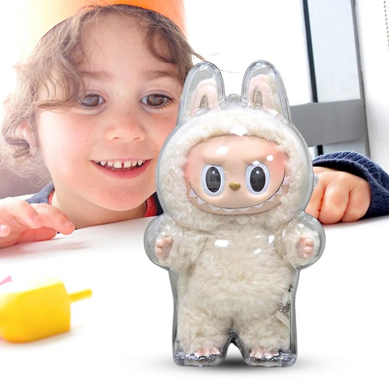Product Introduction of For Labubu Transparent Protective Cover Monster Elf Doll Cover Labubu 2 Dust Bag Pendant Doll Accessories Vinyl Doll Storage Box 22