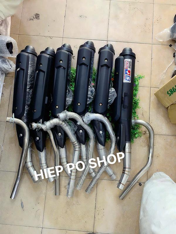 Pô UMA V4 móc nỉ lỗ thoát 38 kèm cổ với tiêu gắn được nhiều dòng xe EX 150 155 WINNER SONIC RAIDER SATRIA EX2010 EX135 WAVE SIRIUS VÀ CÁC DÒNG XE NHỎ Có lựa chọn xe