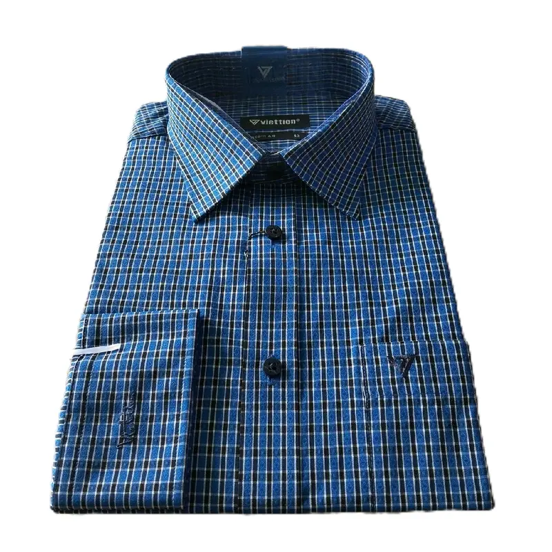 Áo sơ mi Việt Tiến mã 6450 .tay dài. Fom REGULAR 0