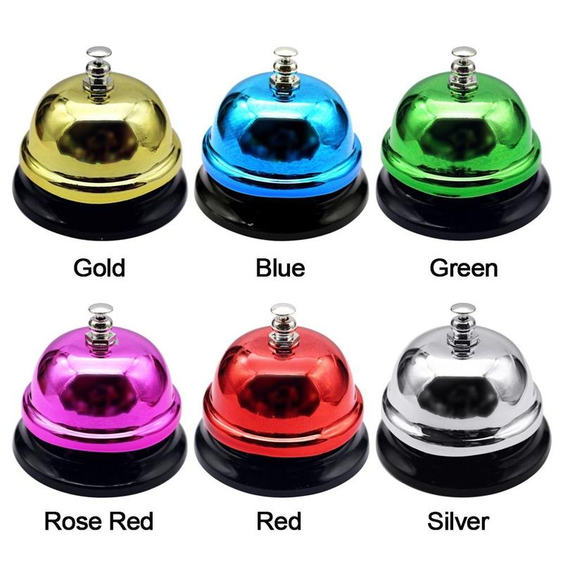 Product Introduction of Bell Multi-color Kitchen Summoning Bell Dining Bell Table Festival Bells Call Bell Desk Counter Reception Utensils Steel 19