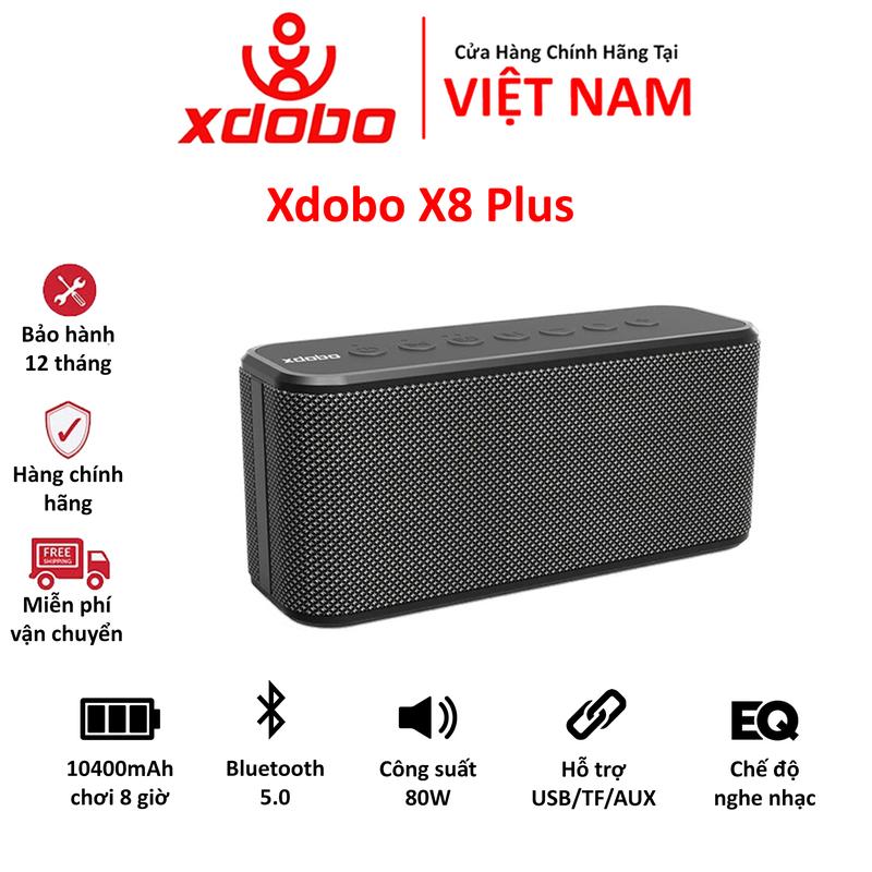 Loa Bluetooth 5.0 Xdobo X8 Plus Công Suất 80W, Âm Thanh Trầm Ấm Bass Sâu, Tích Hợp Viên Pin 10400mAh - Bảo hành chính hãng 12 tháng Nghe Nhạc Củ Loa Không Dây Wireless