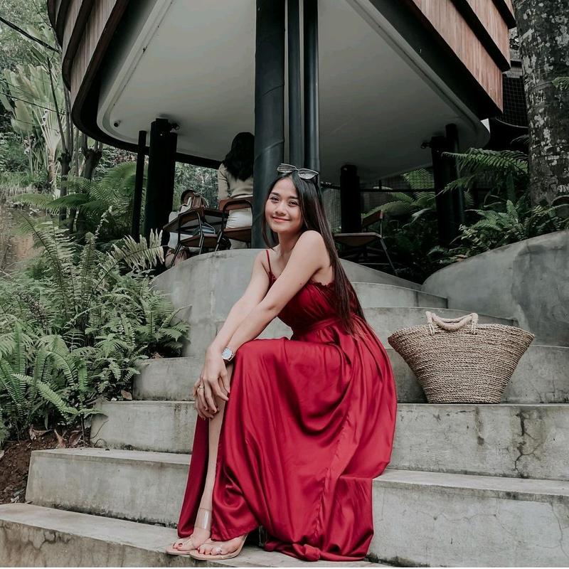 Dress Pantai Longdress Korean Backless seksi Polos 2
