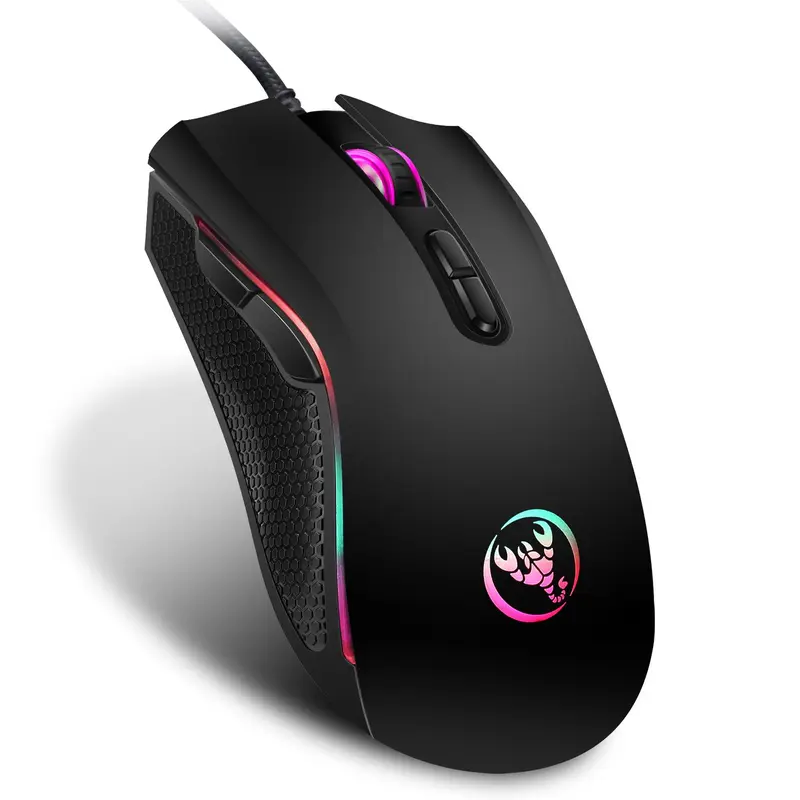 HXSJ-A869 Wired Gaming Mouse, 3200DPI Optical Sensor Mouse, Ergonomic Right Hand Gamer Mouse, Gaming Accessories for Home Office 4