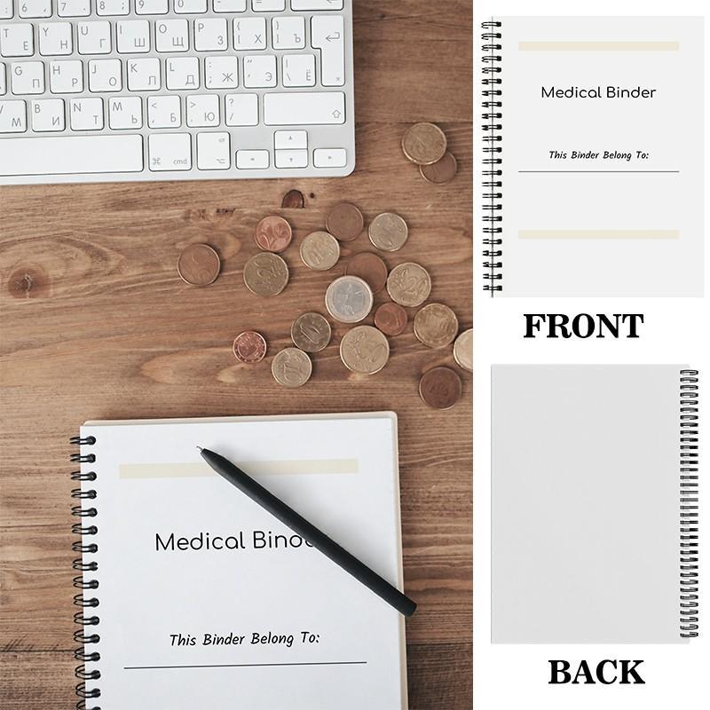 Product Introduction of Medical Binder, 70 Pages Medical Planner Binder, Medical Binder, Medical Log, Medical History Tracker, Medical Records, Health Binder 3
